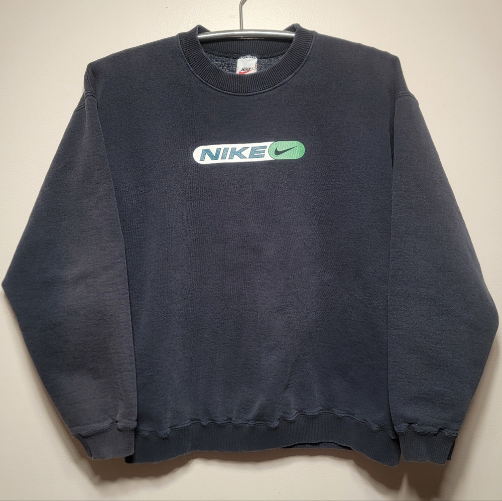 90s Nike Crewneck Pullover Sweater XL Centre Swoosh